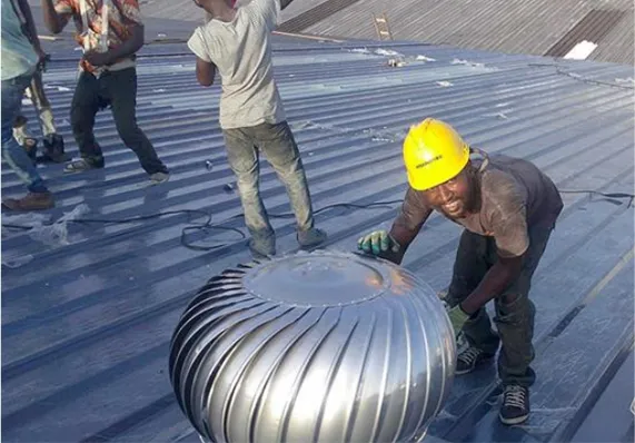 Cameroon Steel Supermarket Roof Renovation Project